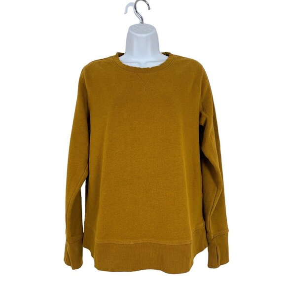 Tek Gear Mustard Yellow Womens Sweatshirt Size Medium - Picture 1 of 8